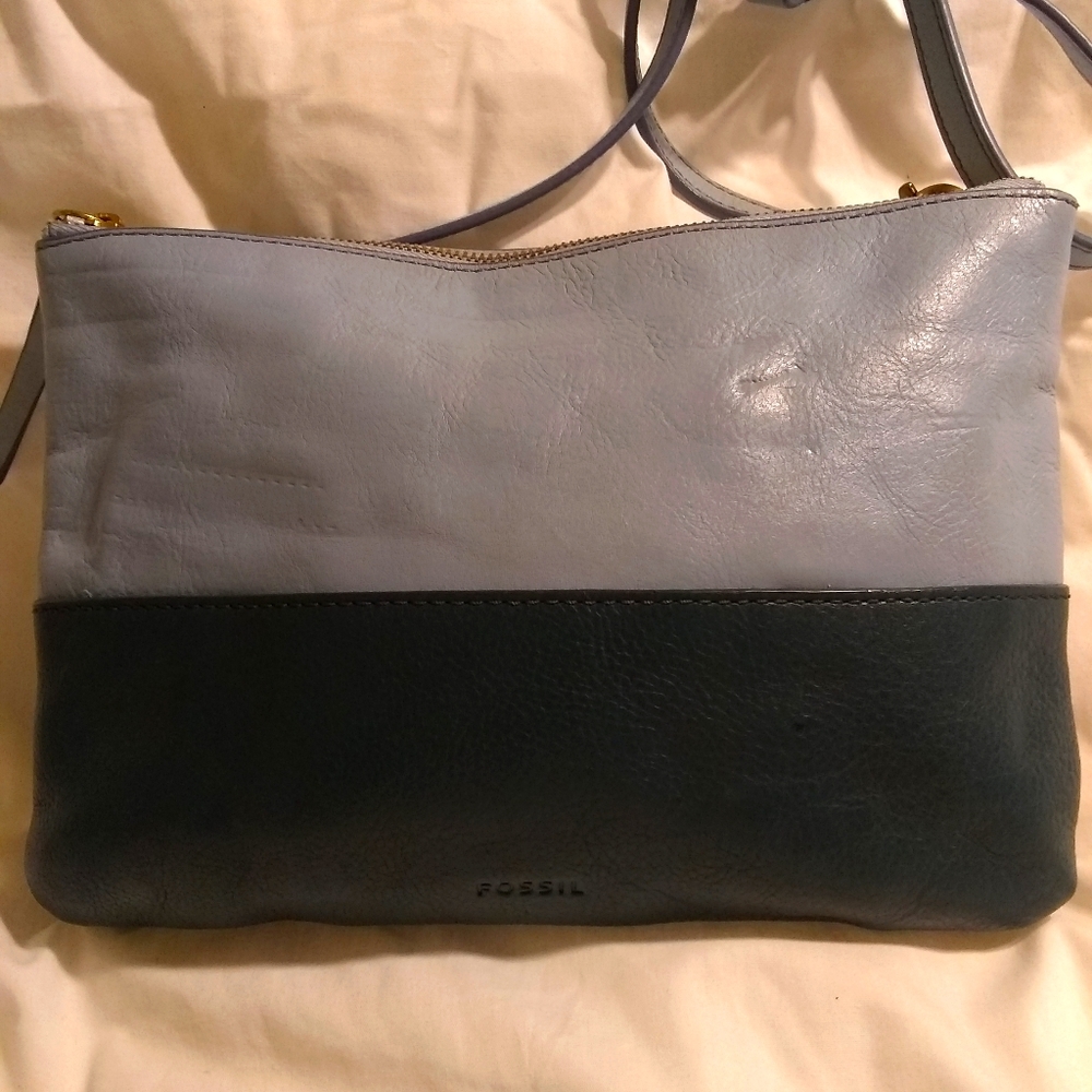 Fossil genuine leather crossbody/ handbag